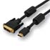 Video cable DVI (18+1) M - HDMI M, 3m, gold-plated, black, Logo blister pack