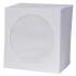 Box for 1 pcs CD, paper, white, with window, Logo, 100-pack