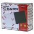 Box for 1 pcs CD, transparent, black tray, slim, Logo, 5,2mm, 10-pack